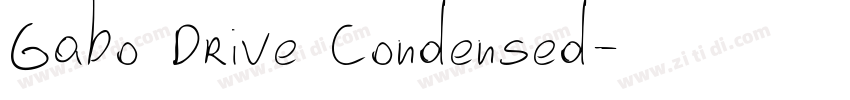Gabo Drive Condensed字体转换
